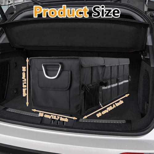 LDHHYH Car Boot Organiser, 90x35x30cm Foldable Car Boot Storage Organiser — view 2