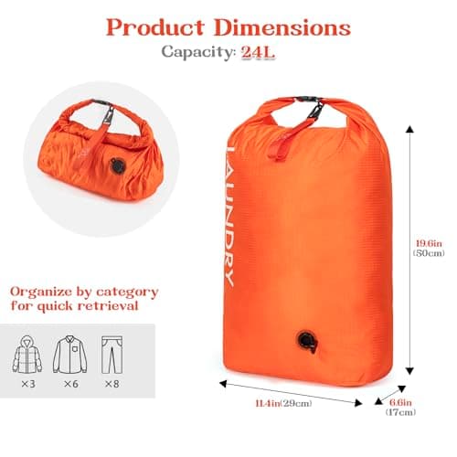 CANBOX Travel Laundry Bag, Vacuum Compression Dirty Clothes Travel Bag — view 2