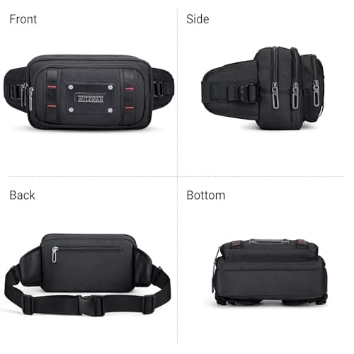 Witzman Fanny Pack for Men Waist Bag Casual Belt Bag — view 6