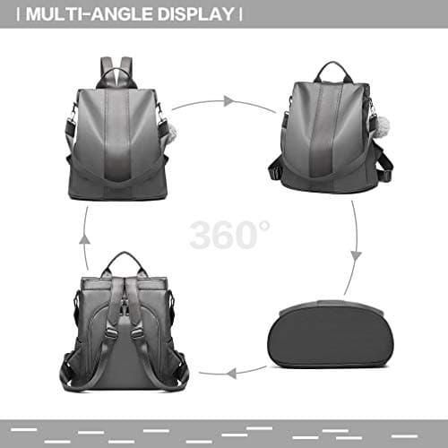 Miss Lulu Backpack Womens, Anti-Theft PU Rucksack Bags for Ladies — view 5