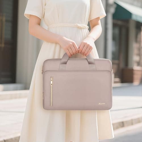KIZUNA Laptop Bag 15.6 Inch Computer Shoulder Case Sleeve Briefcase For MacBook Air 15 M2/MacBook Pro 16 M3-M1/16 Lenovo Legion Slim 5i Gen 8/Legion Pro 5/Slim 3i/Gaming 3i/IdeaPad 3i/HP,Khaki — view 2