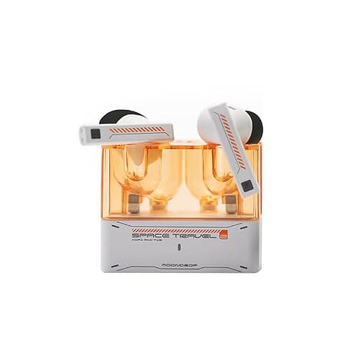 Moondrop Space Travel 2 HiFi Noise-Canceling TWS wireless Earphone Bluetooth 6.0 ANC Low-Latency Game Mode SBC/AAC (White)