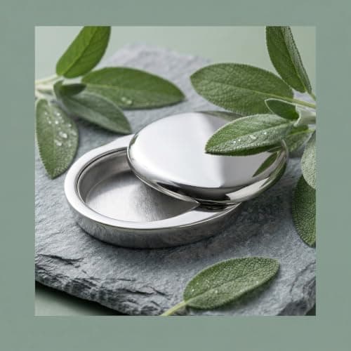 HEALLILY Solid Perfume Travel Case 3g Balm Container with Aluminium Alloy Swivel Lid, Airtight Seal and Electroplated Silver Finish, Portable Fragrance Balm Holder for Vanity Setups — view 5