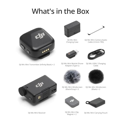 DJI Mic Mini (2 TX + 1 RX + Charging Case), Ultralight, Detail-Rich Audio — view 6