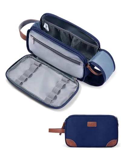 ECOHUB Toiletry Bag for Full Size Toiletries Nylon Wash Bag for Men