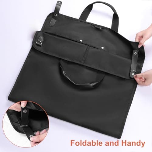 Univivi Suit Bags for Men, Garment Bag for Travel, 43in Suit Carrier, Black — view 3
