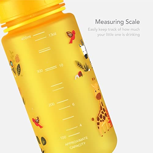 LittleLife Children's Bottle | Easy-Access Lid & Straw, 400ml, Safari — view 4
