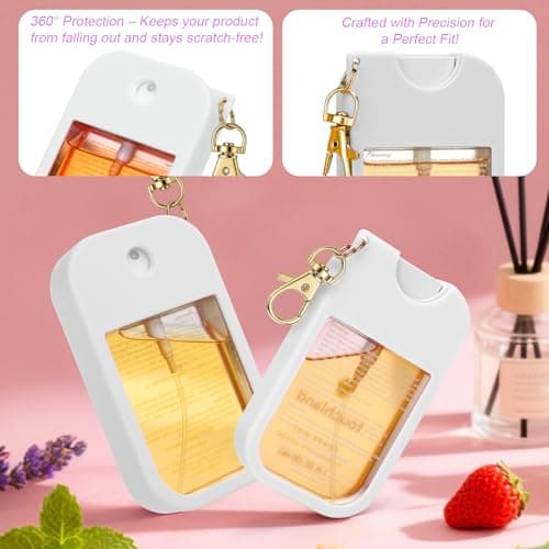 AIERSA Hand Sanitizer Spray Case Compatible with Touchland, White — view 2
