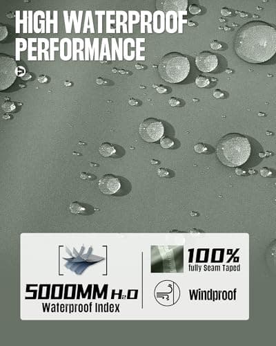 33,000ft Men's Packable Waterproof Jackets Lightweight Breathable Raincoat — view 3