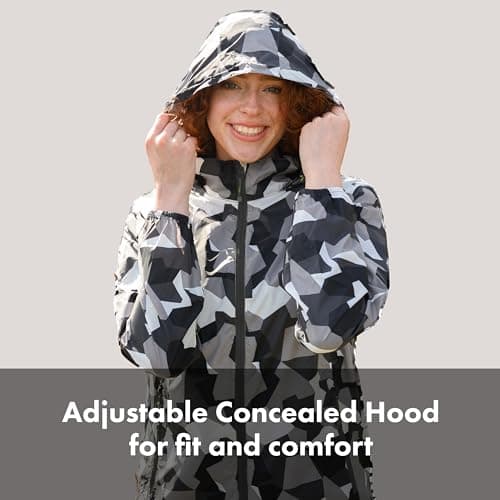 Mac in a Sac Origin II Waterproof Packable Jacket Unisex, White Camo, XXL — view 5