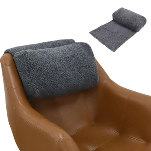 JOAASU Headrest Ergonomic Pillow for Recliners Armchairs, Non-Slip Headrest Pillow with Removable Cover, Memory Foam Neck Support Pillow with Pockets for Recliner, Sofa, Armchair, Office Chair