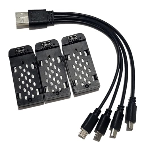 Compatible for 4DRC V8 Battery & 4-in-1 Charger 3 Pack — view 3
