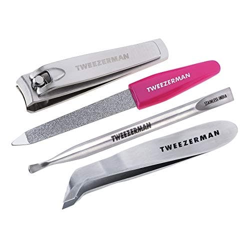 Tweezerman Mini Nail Rescue Kit, Travel Size Manicure Set (Set of 4)