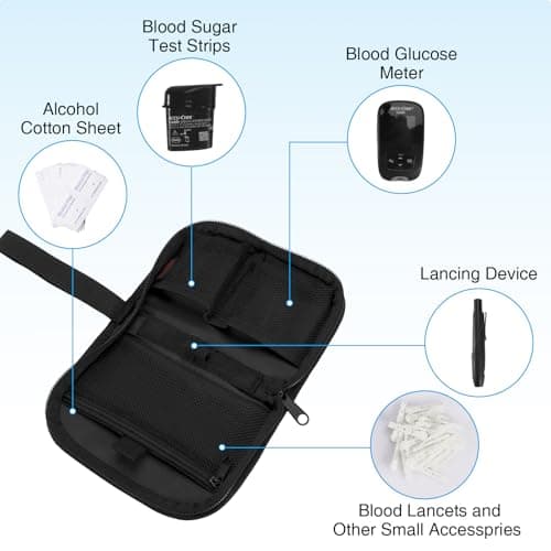 MEDMAX Diabetic Travel Case with Handle Strap (Upgrade Version) — view 4