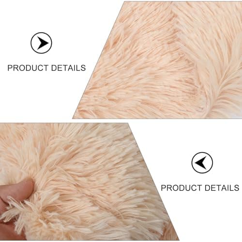 OUNONA Warm Cat PET Sleep Mat Plush Long Plush Khaki — view 3