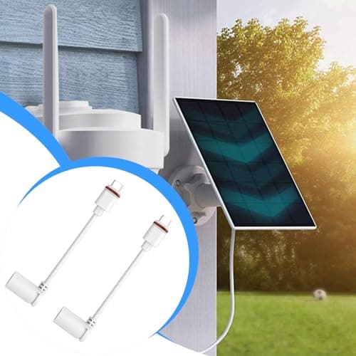 2pcs Barrel Plug to USB-C Adapter for Ring USB C Outdoor Cameras, Upgraded Barrel Adapter Compatible with Ring Solar Panel for Stick Up Cam and Spotlight Cam Pro — view 5