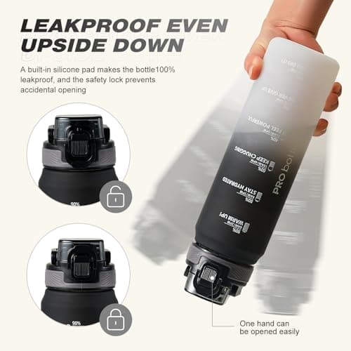 SEASEVEN Sports 1L Water Bottle with Straw for Gym,Office,Travel — view 4