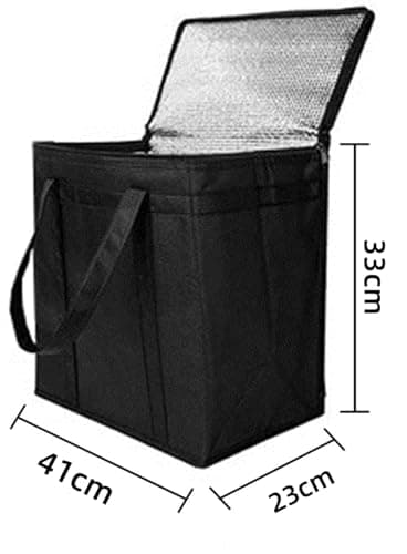 GJFWQC 30L Insulated Food Delivery Bag, Foldable Cooler Bag — view 2