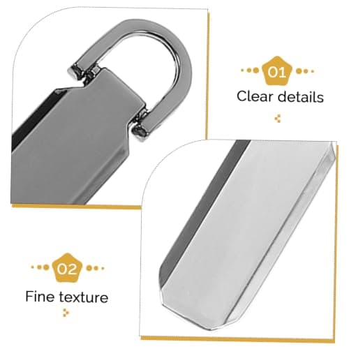 12 Pcs Size 3 and Size 5 Zipper Pull Tabs Repair Kit for Luggage — view 3