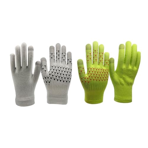 Jazuaiao Nonslip Touchscreens Ski Gloves for Mountaineering, Yellow — view 6