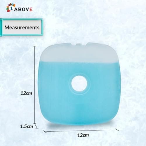 1ABOVE Freezer Blocks 6 Pack — Reusable Ice Packs with Easy-Grip Finger Hole for Cool Bags, Lunch Boxes, Camping & Picnic — Long Lasting BPA-Free Ice Blocks for Coolers — view 3