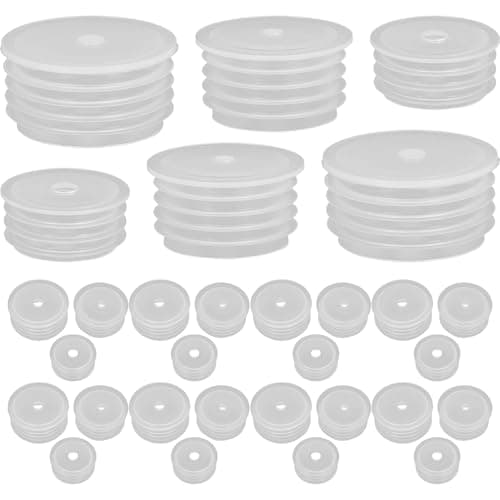 TOMETURE 150pcs Press in Bottle Adapter Stopper for Oral Dispensers, Medication Bottle Dosing Tool, Spill Proof Medicine Adapter for Liquid Medication