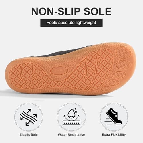 penicfine Women's/Men's Wide Barefoot Shoes,Minimalist Style Casual Shoes,Zero Drop Outdoor Walking Shoes., A Deep Gray, 11 Wide Women/9 Wide Men — view 6
