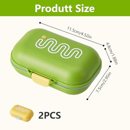 2Pcs Travel Soap Case, Soap Dish with Drainage Portable Soaps Holder Leakproof Moisture-Proof Soaps Box with Secure Lid for Travel Camping Outdoor Use Traveling Outdoor Gym Bathroom (Yellow & Green) — view 2