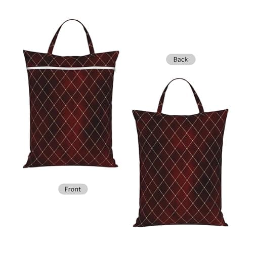 Fancy Burgundy And Gold,Travel Dirty Laundry Bag Foldable Dirty Clothes Bag Durable Storage Bag — view 2