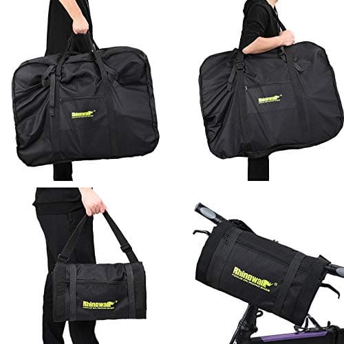 SUNELFFY 20inch Folding Bike Bag Bicycle Carry Bag Bike Travel Carrying Case Bike Transport Bag for Car Train Air Travel Portable — view 6