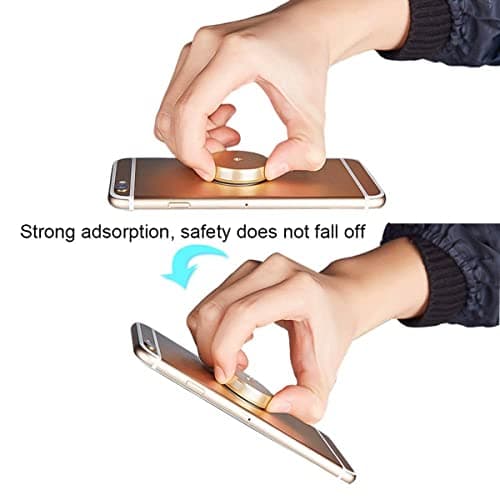 YSJJZRL Magnetic Phone Mount,Dashboard Magnetic Car Holder 360° Rotation Car Mount for All Smartphones (Rose gold) — view 4