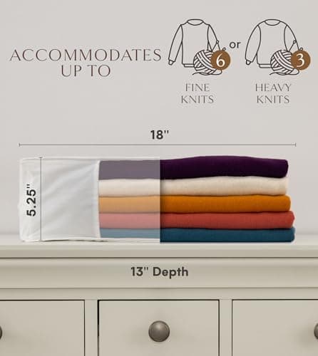 Hayden Hill Luxury Organic Cotton Sweater Storage Bag For Cashmere 18 Inch — view 3