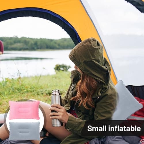 Leogony 6 Pcs Inflatable Pillow for Travel, Portable Blow up Pillows for Camping Picnic Beach Sunbathin — view 6