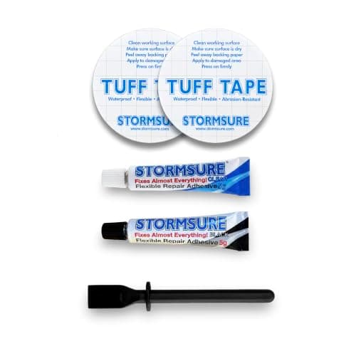Stormsure Drysuit Repair Kit with Flexible Adhesive and TUFF Tape - Ideal for Drysuits, Semi-Drysuits, Neoprene, Latex Seals — view 2