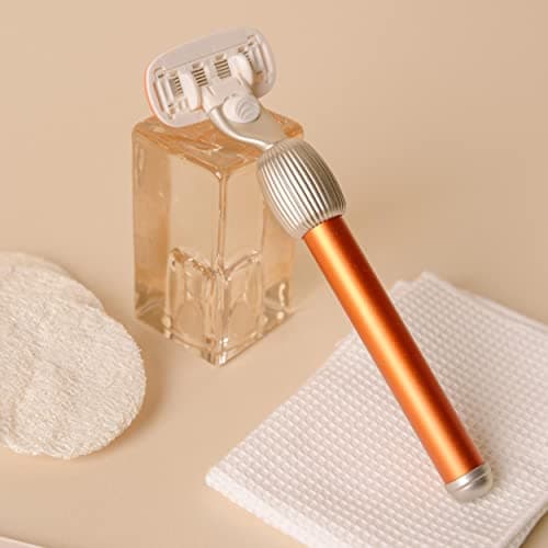 Fler The Razor Shave Set - Women's Razor with Interchangeable Razor Heads, Razor with Holder, 6 Replacement Blades and Protective Case, Razor Blades with Aloe Vera, Vitamin E, Sicily Orange — view 5
