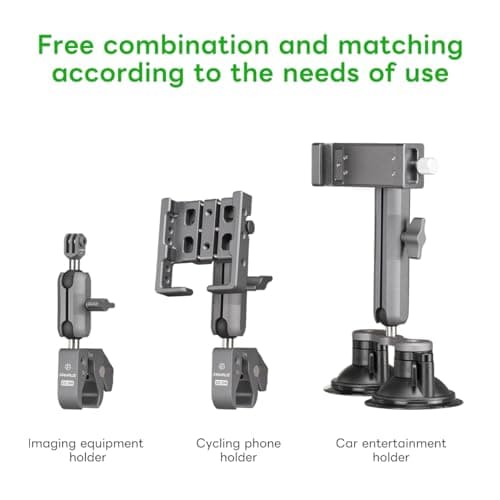 FANAUE Aluminum Alloy Double Socket Arm Compatible with RAM Mounts B Size Ball Head for Attaching Bike Motorcycle Phone Holder, Fits all Industry Standard 1"/25.4mm/B Size Ball Adapters,Full Length 6" — view 3
