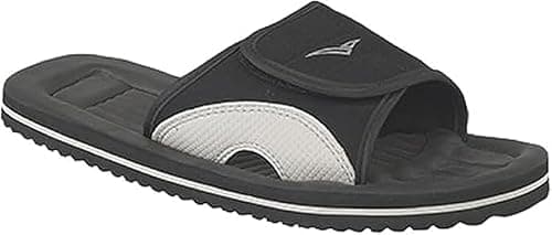 Breaker Men's Lightweight Adjustable Summer Beach Casual Sports Sandals (Black, UK Footwear Size System, Adult, Men, Numeric, Medium, 8)
