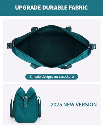 Narwey for Ryanair Cabin Bags 40X30X20 Underseat New Ryanair Small Foldable Travel Duffel Hospital Weekend Bag for Women Ryan Air Carry on Luggage Holdall Tote for Men 20L (Teal) — view 3