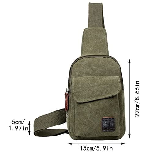 Canvas Satchel Casual Body Handbag Messenger Shoulder Bag Projector, gray, One Size — view 3