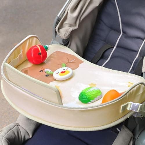 Car Seat Lap Tray, Kids Car Travel Tray, Large-Capacity Desk — view 3