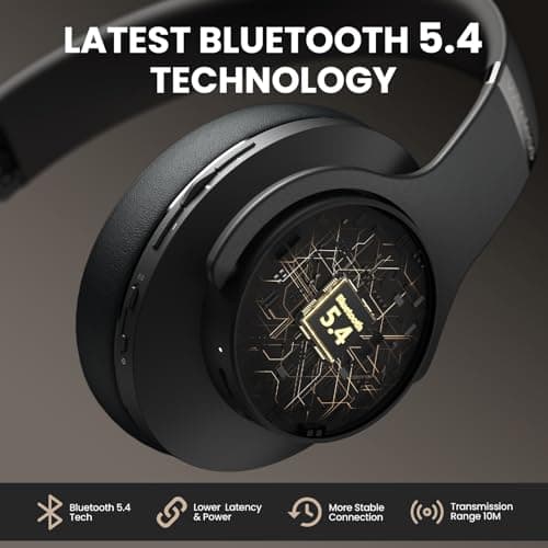 DOQAUS Bluetooth Headphones Over Ear, 9 EQ Mode, 90H Playtime, APP Control — view 6
