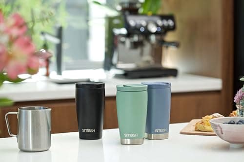 Smash Stainless Steel Twist & Lock Travel Coffee Mug 350ml/ 12 fl oz Sage — view 6