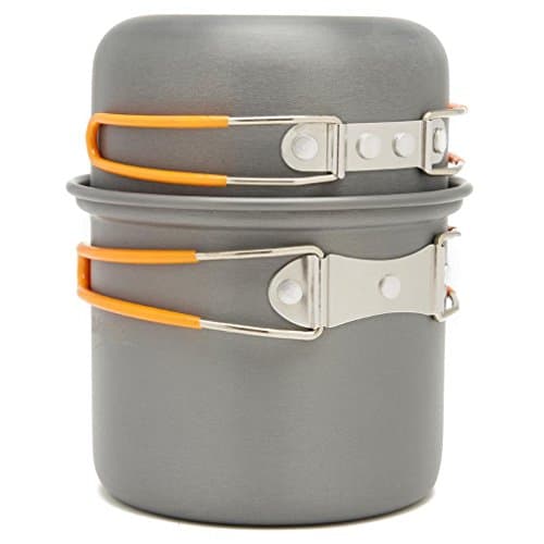 Vango Hard Anodised 1 Person Cook Kit Outdoor Cookware with 2 pots for Backpacking Trekking Hiking Fishing Picnic — view 4
