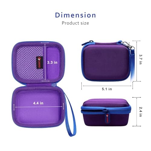XANAD Hard Travel Case for JBL GO 5 /Go 4 / Go 3 Portable Speaker Purple — view 2