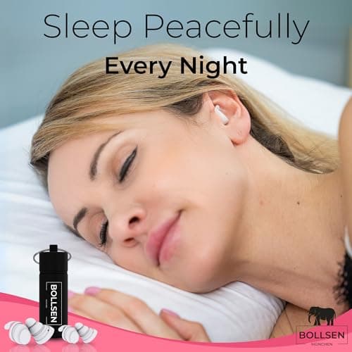 BOLLSEN Life+ Pink Edition Earplugs for Sleeping – Silicone Noise Cancelling Ear Plugs with 2 Sizes (S & M) – 24 dB SNR Noise Damping – Comfortable for Day & Night Wear – Durable & Reusable 100x (1) — view 3