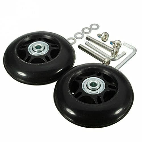 1Pair Luggage Wheels Replacement, Universal Wheel Trolley Case Wheels Suitcase Replacement Wheels for Suitcase Trolley(40MM*18MM) — view 6