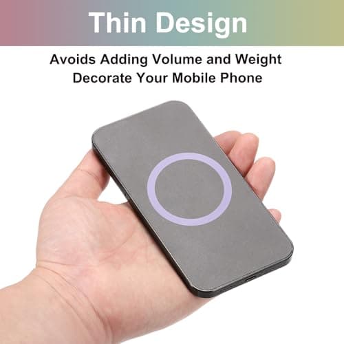 sourcing map 5 Pcs Magnetic Adapter Ring, Black/Grey/Purple/Blue/Rose Gold — view 3