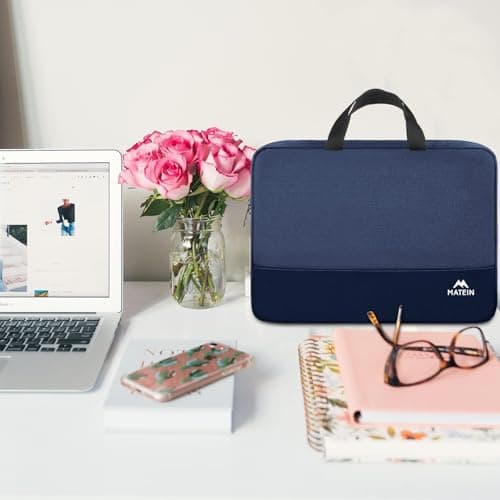 MATEIN Laptop Bag 15.6 Inch, TSA Laptop Case 15.6 Inch for Men, Dark Blue — view 3