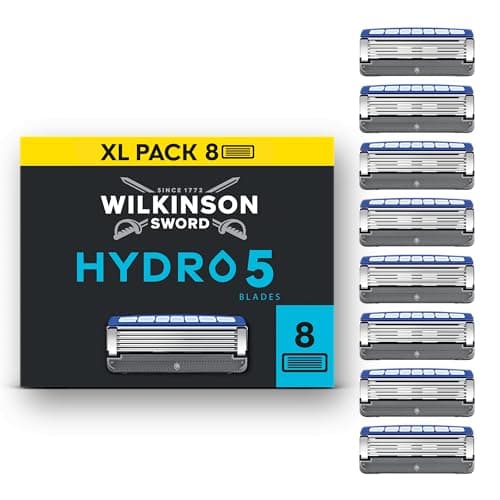 Wilkinson Sword Hydro 5 Men’s Razor Blade Refills, 8 Pack