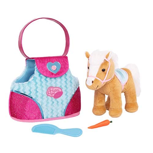 Pucci Pups Pucci Pals Plush Horse Carrier Set, Beige Horse Purse, Pet — view 3